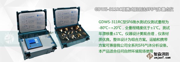 GDWS-311RC便攜式阻容法SF6氣體露點儀